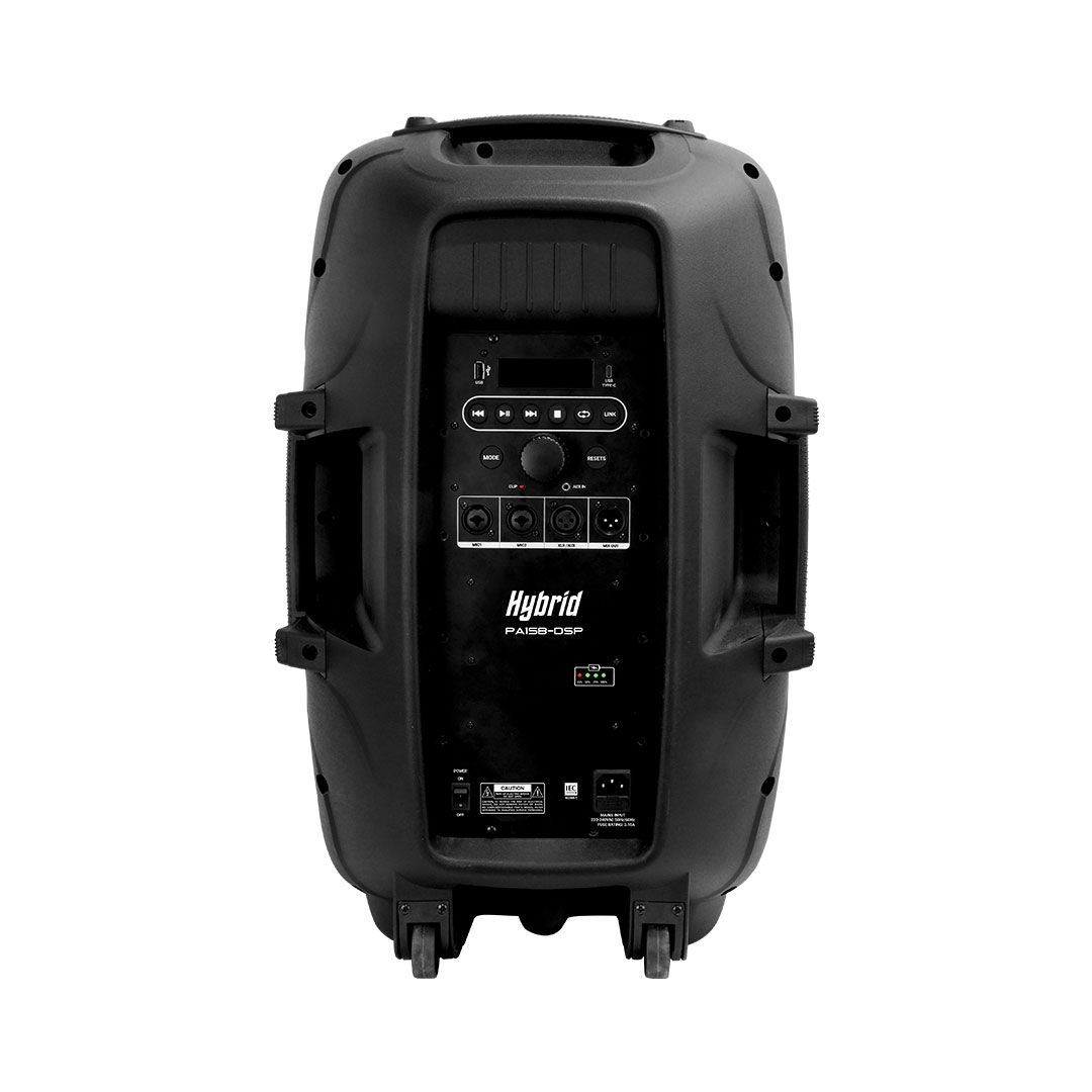 Hybrid PA15B-DSP 15" Battery-Powered Active PA Speaker