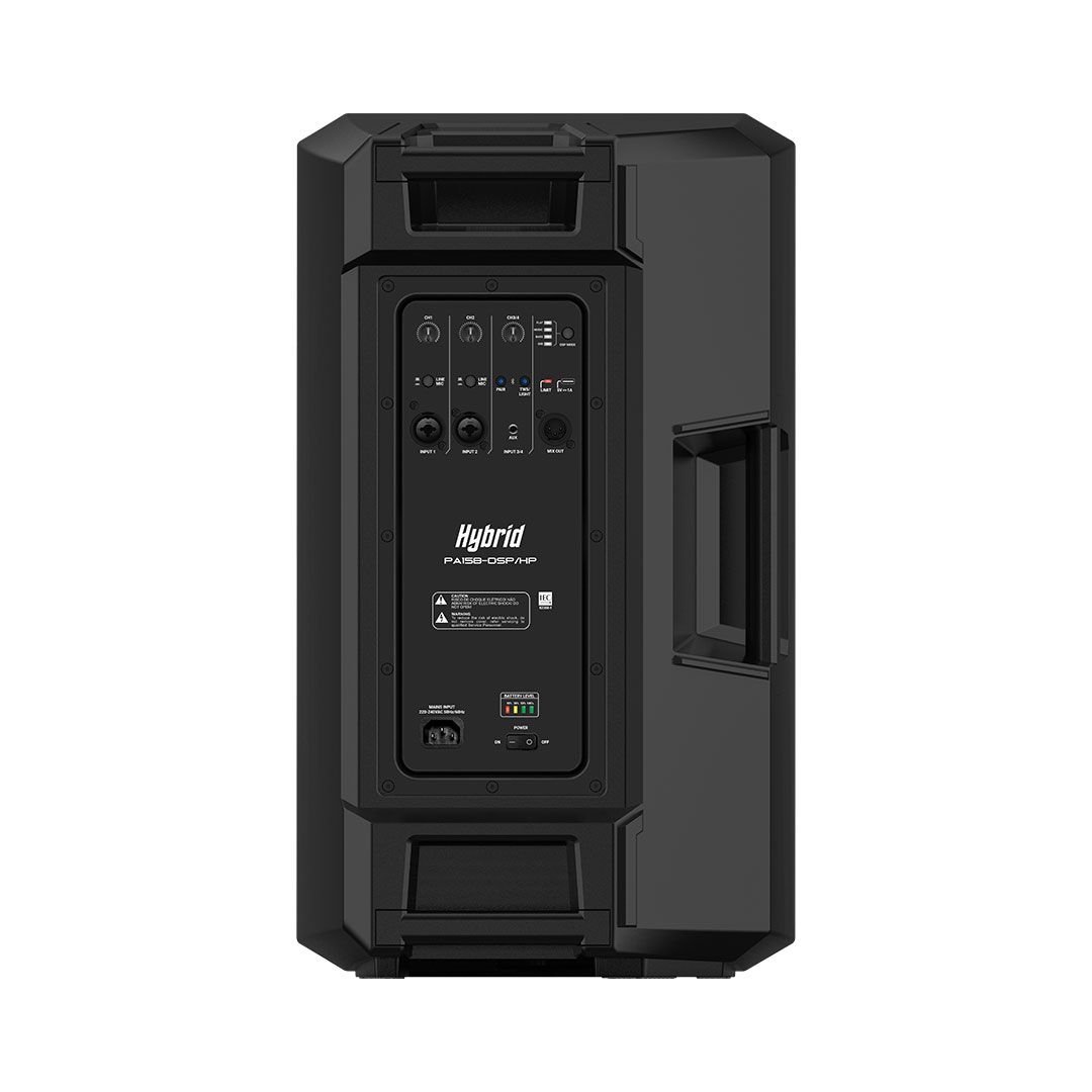 Hybrid PA15B-DSP/HP 15" Battery-Powered Active PA Speaker