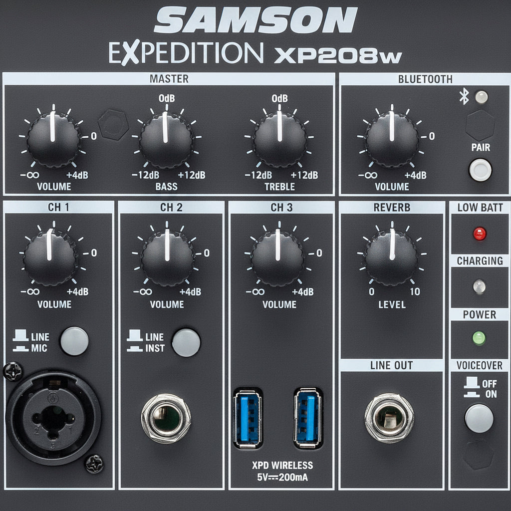 Samson Expedition XP208w Rechargeable Portable PA System