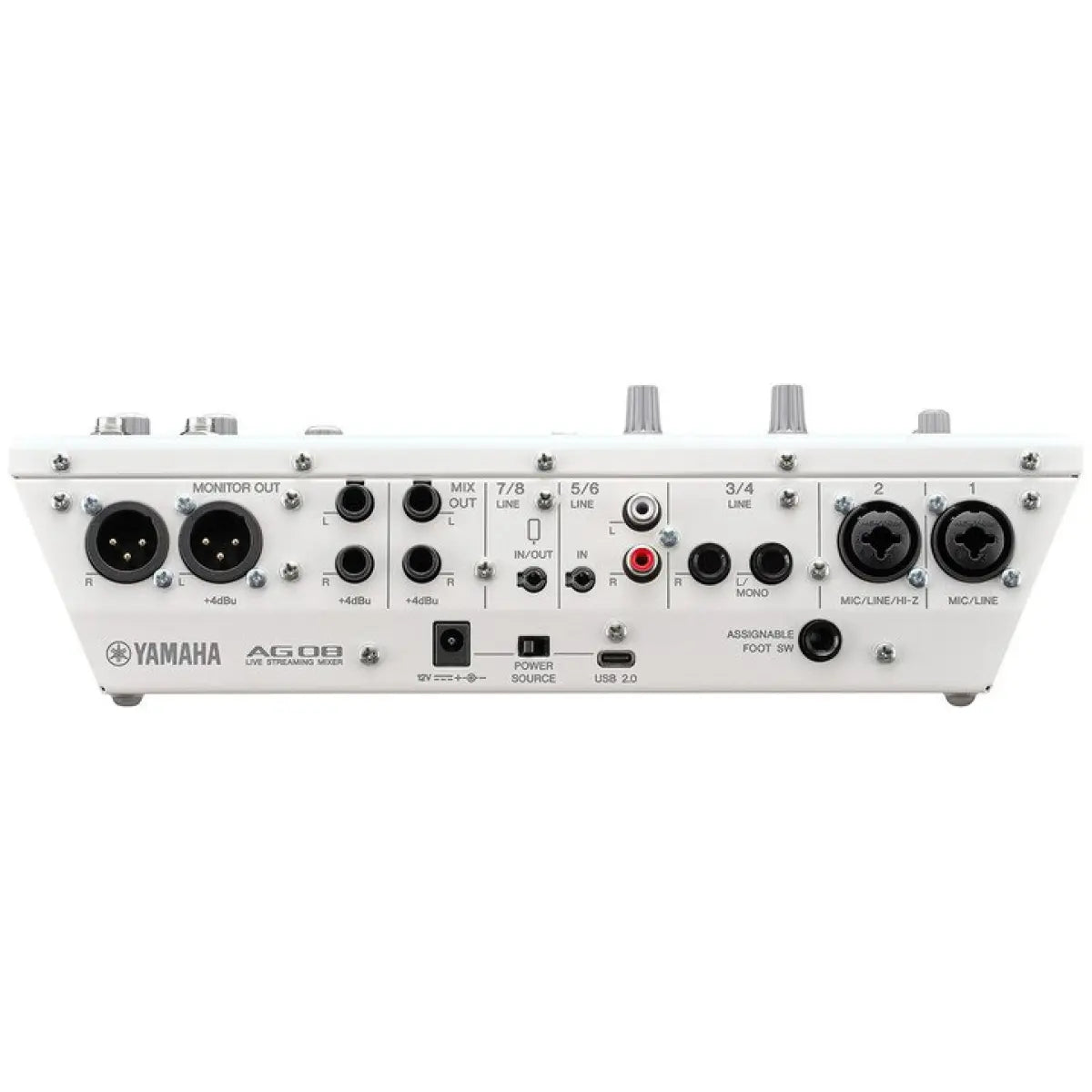 Yamaha AG08 Live Streaming Mixer 8-Channel White