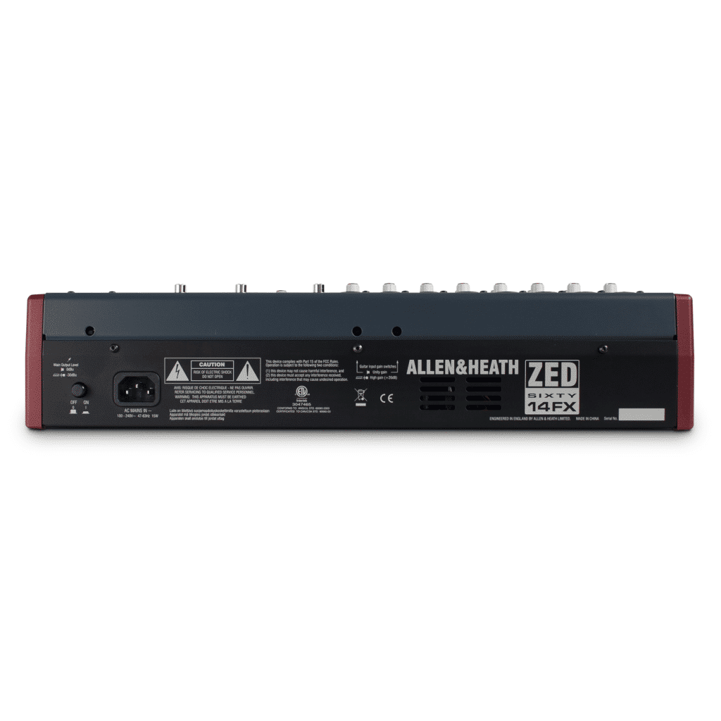 Allen & Heath ZED60-14FX 10-Channel Live and Studio Mixer