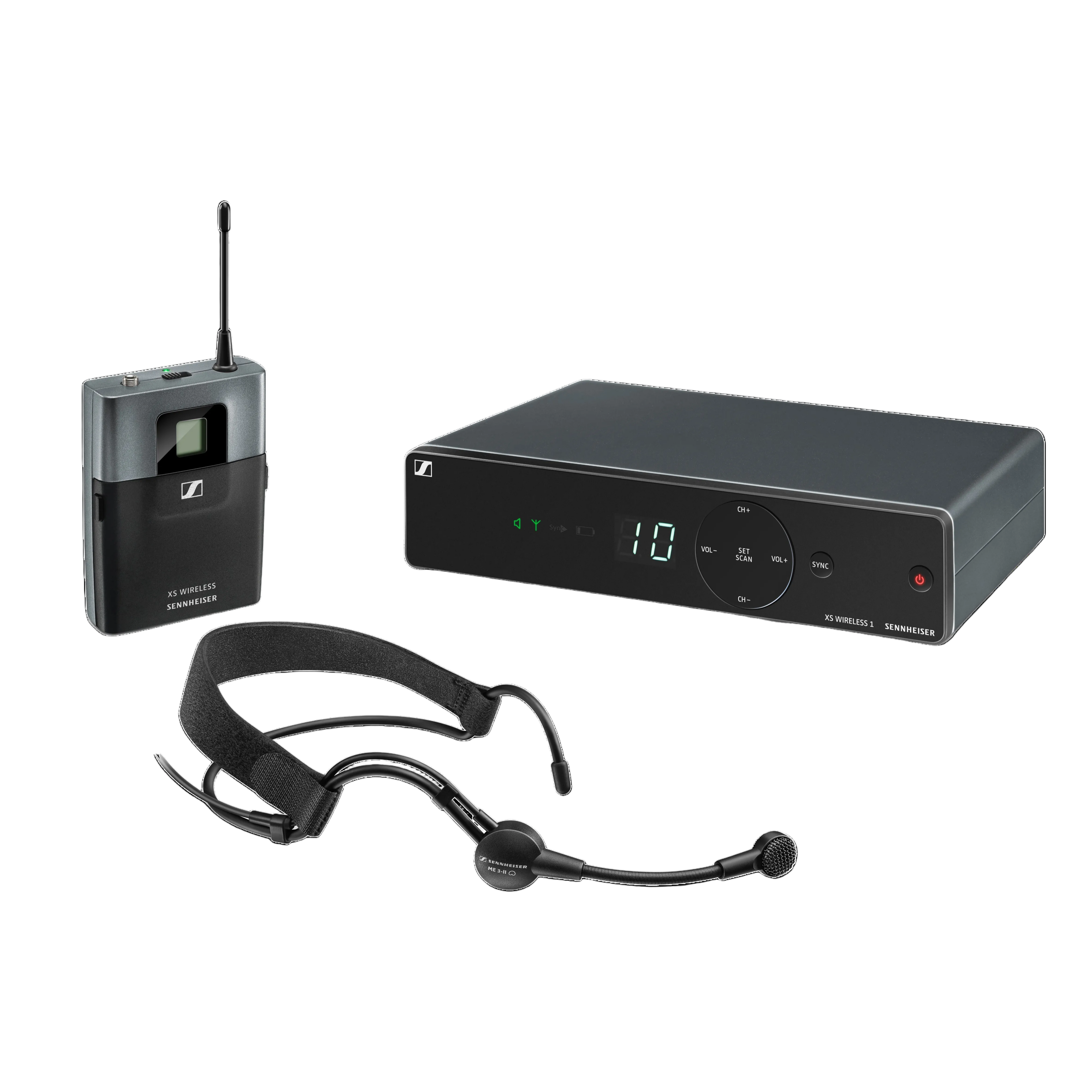 Sennheiser XSW 1-ME3-B Wireless Headset Microphone System