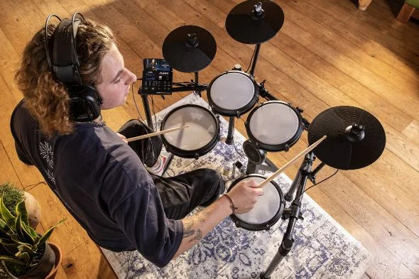 Alesis Nitro Max Electronic Drum Kit – 8-Piece Mesh Drums with Bluetooth