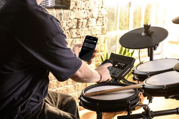 Alesis Nitro Max Electronic Drum Kit – 8-Piece Mesh Drums with Bluetooth