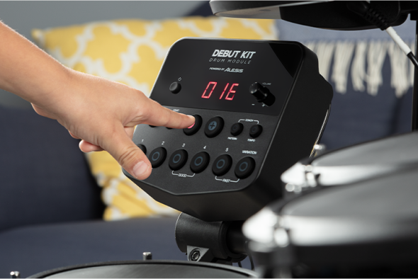 Alesis Debut Kit Electronic Drum Kit – Quiet Mesh Pads, Complete Beginner Package