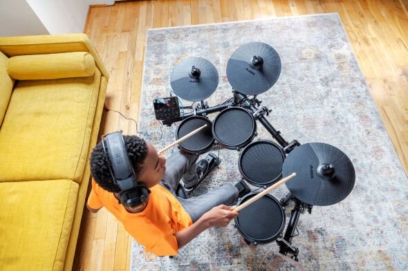 Alesis Turbo Mesh Kit – 7-Piece Electronic Drum Kit with Mesh Heads & Turbo Drum Module