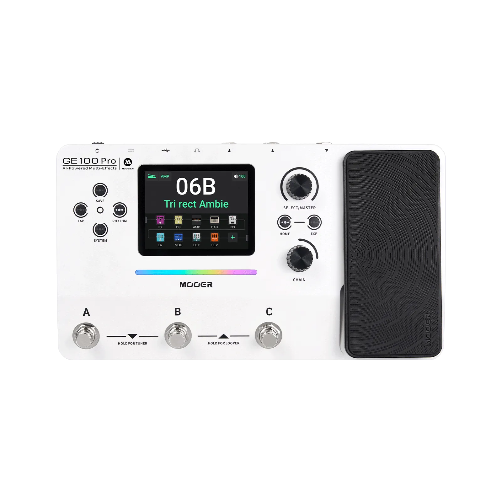 MOOER GE100 Pro AI-Powered Multi-Effects Processor