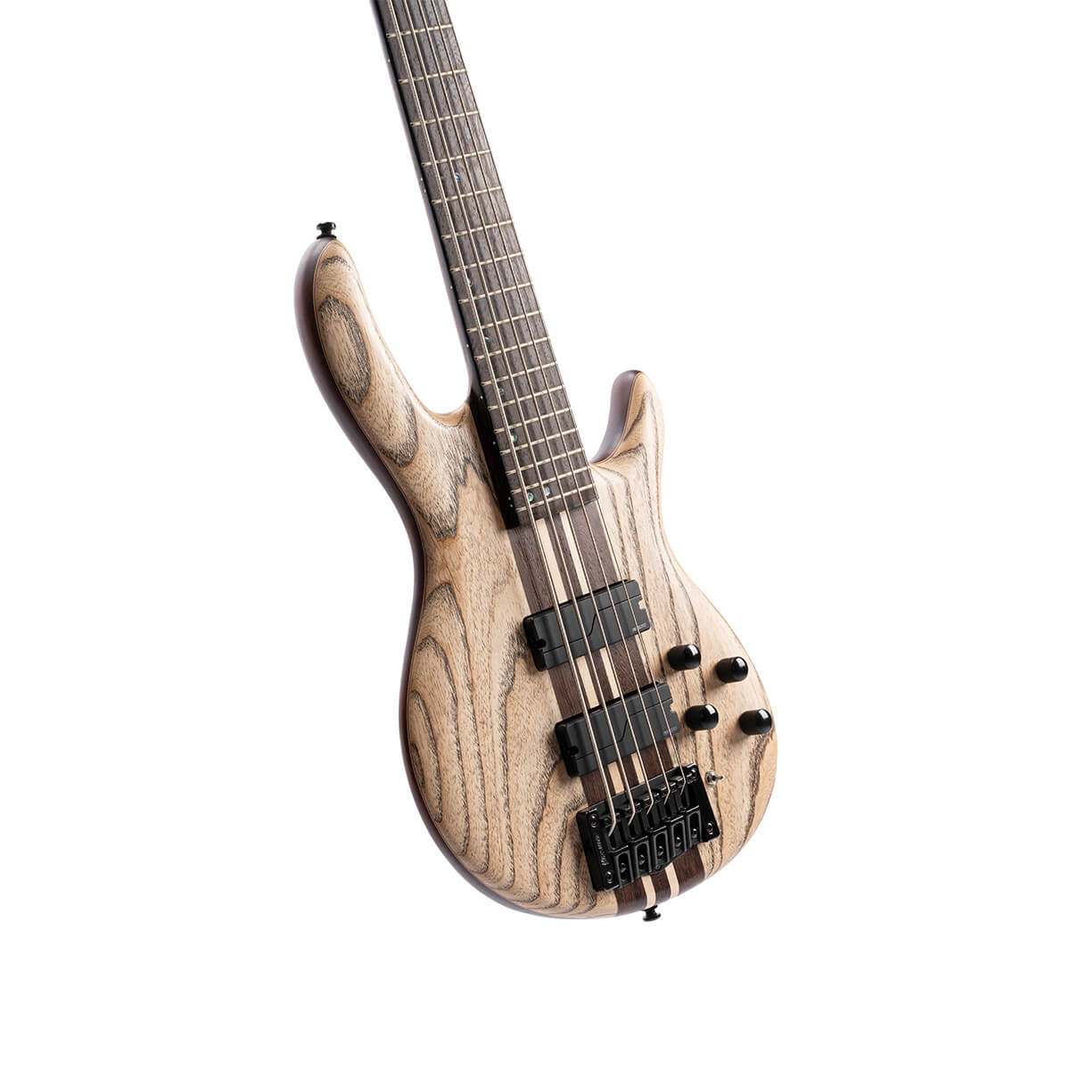 Cort A5 Ultra Ash Bass Guitar – Etched Natural Black (w/ Case)