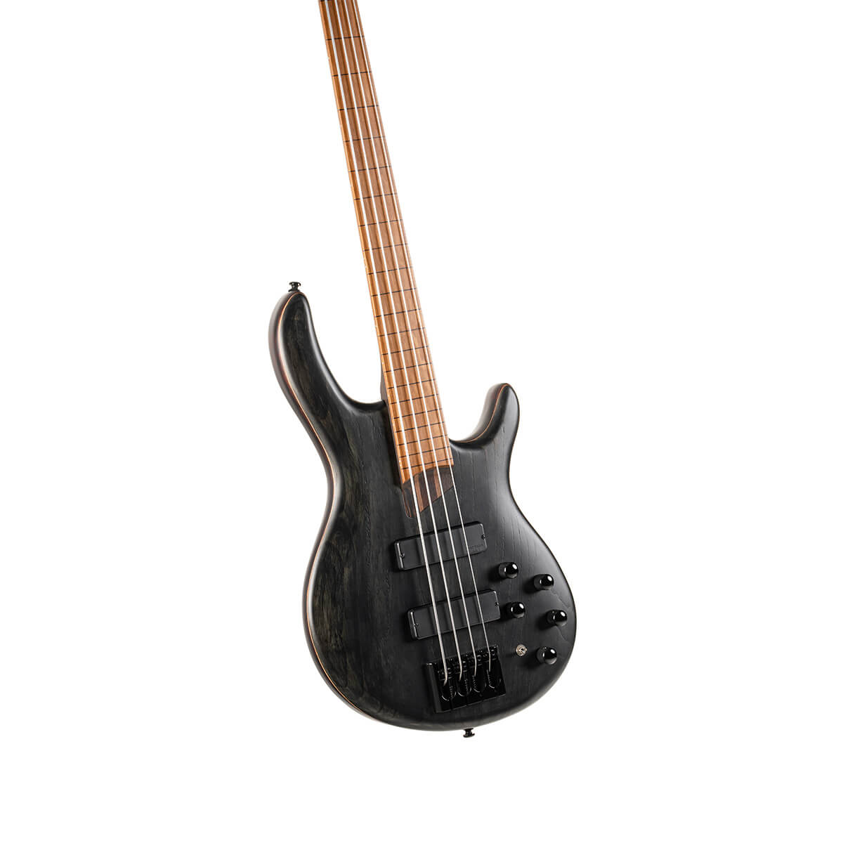 Cort B4 Element Fretless 4-String Bass Open Pore Transparent Black