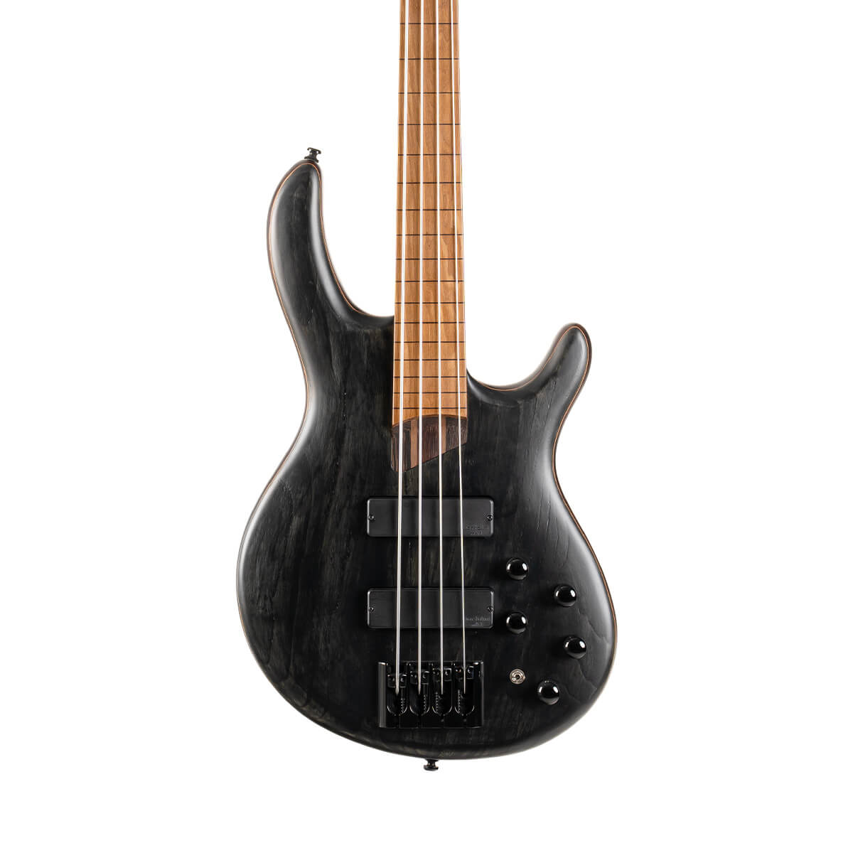 Cort B4 Element Fretless 4-String Bass Open Pore Transparent Black
