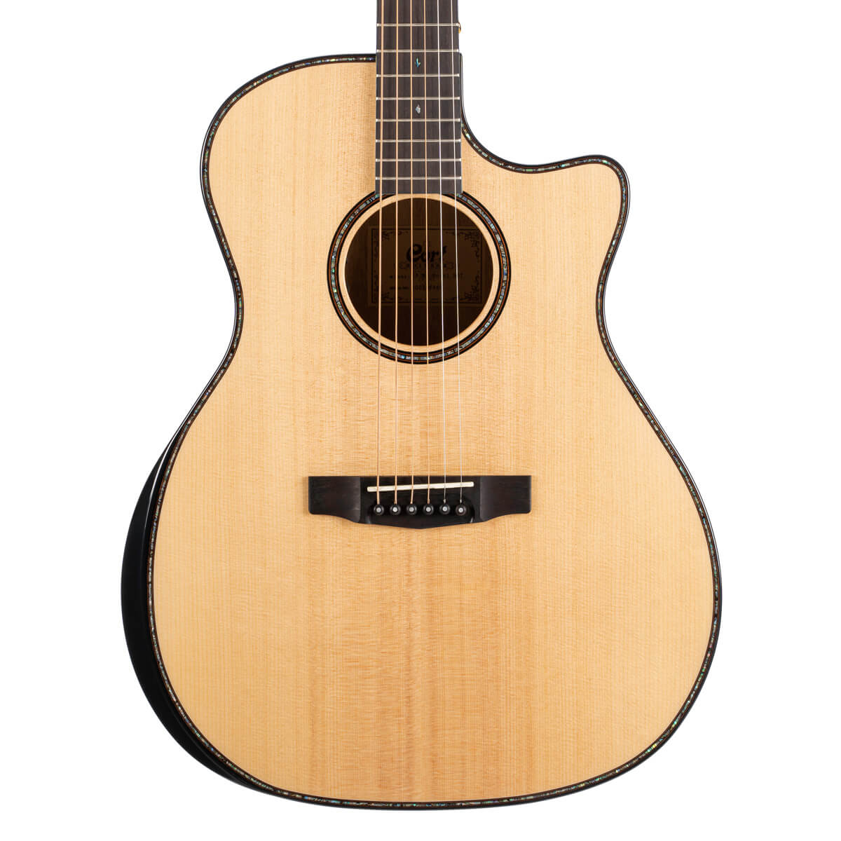 Cort GA-MY Bevel Grand Regal Acoustic Guitar Natural