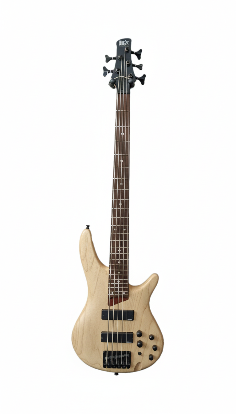 Pre-Owned Ibanez SR605L Left Handed 5 String Bass Guitar with Case