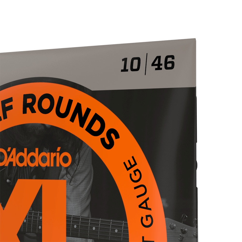 D’Addario EHR310 – XL Half Rounds Regular Light Electric Guitar Strings, 10-46