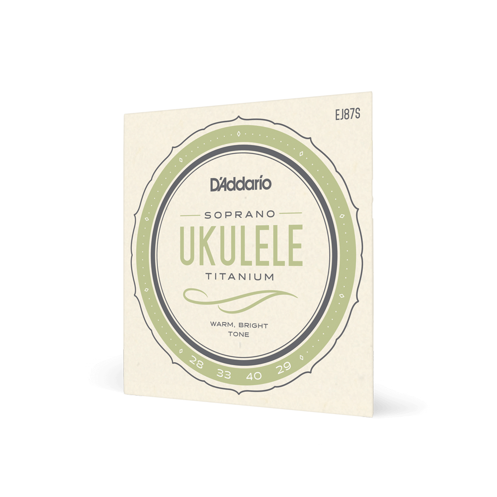 D’Addario EJ87S Soprano Ukulele Set – Pro-Arté Titanium
