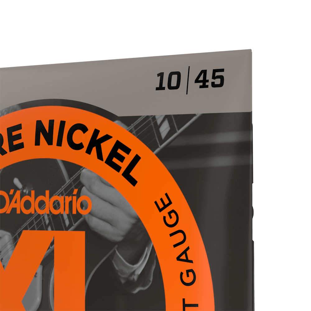 D’Addario EPN110 XL Pure Nickel Electric Guitar Strings – Regular Light – 10–45