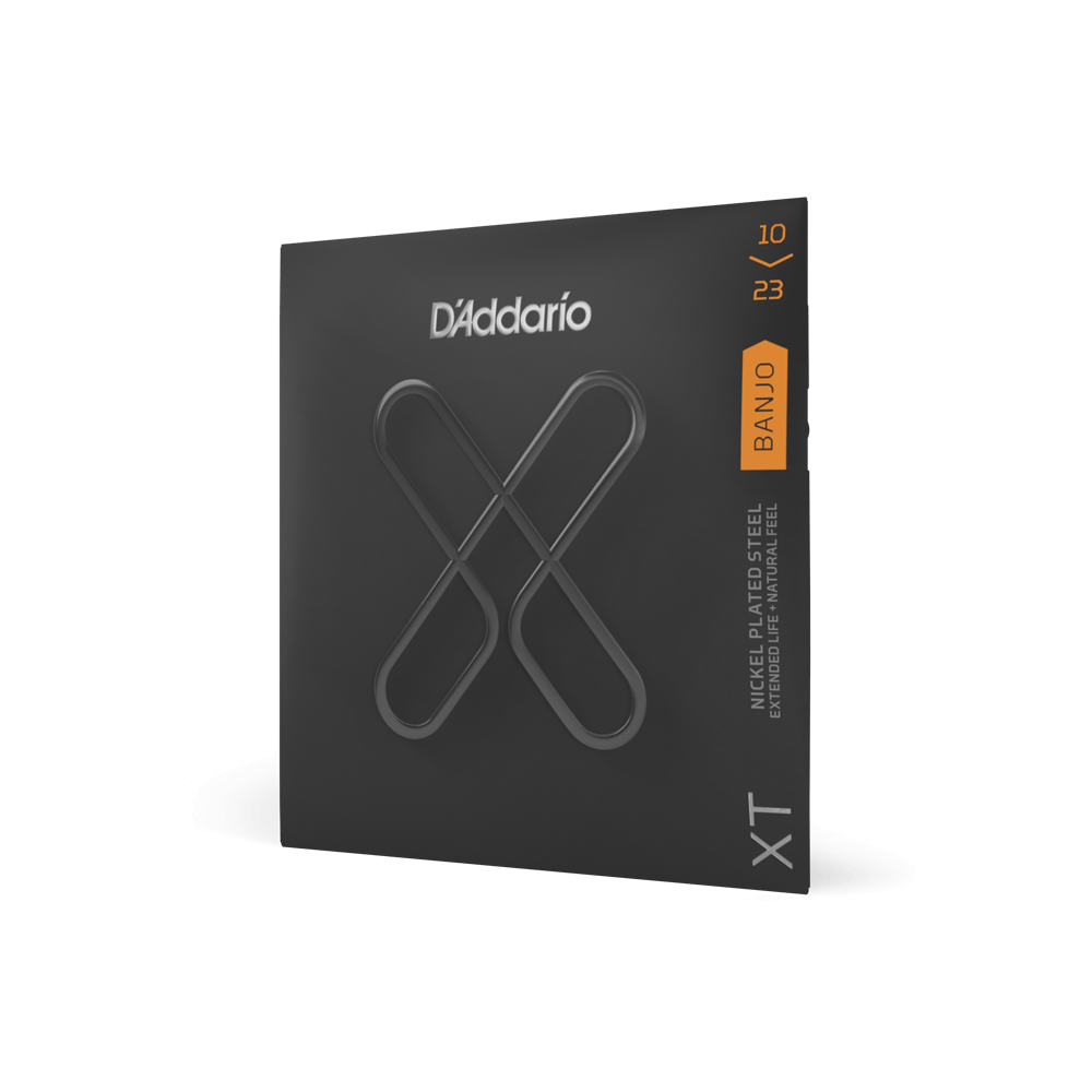 D’Addario XTJ1023 XT Banjo Strings – Medium Gauge 10–23 – Nickel-Plated Steel