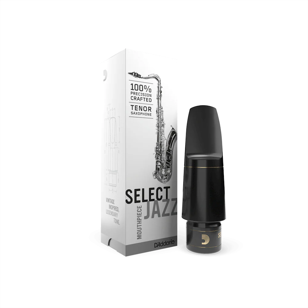 D'Addario Select Jazz Tenor Saxophone Mouthpiece - Milled Rubber Design