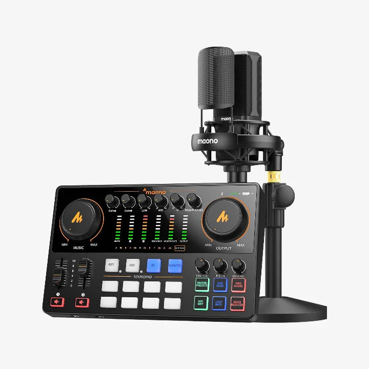 Maonocaster AME2A Integrated Audio Production Studio for Podcasting and Streaming