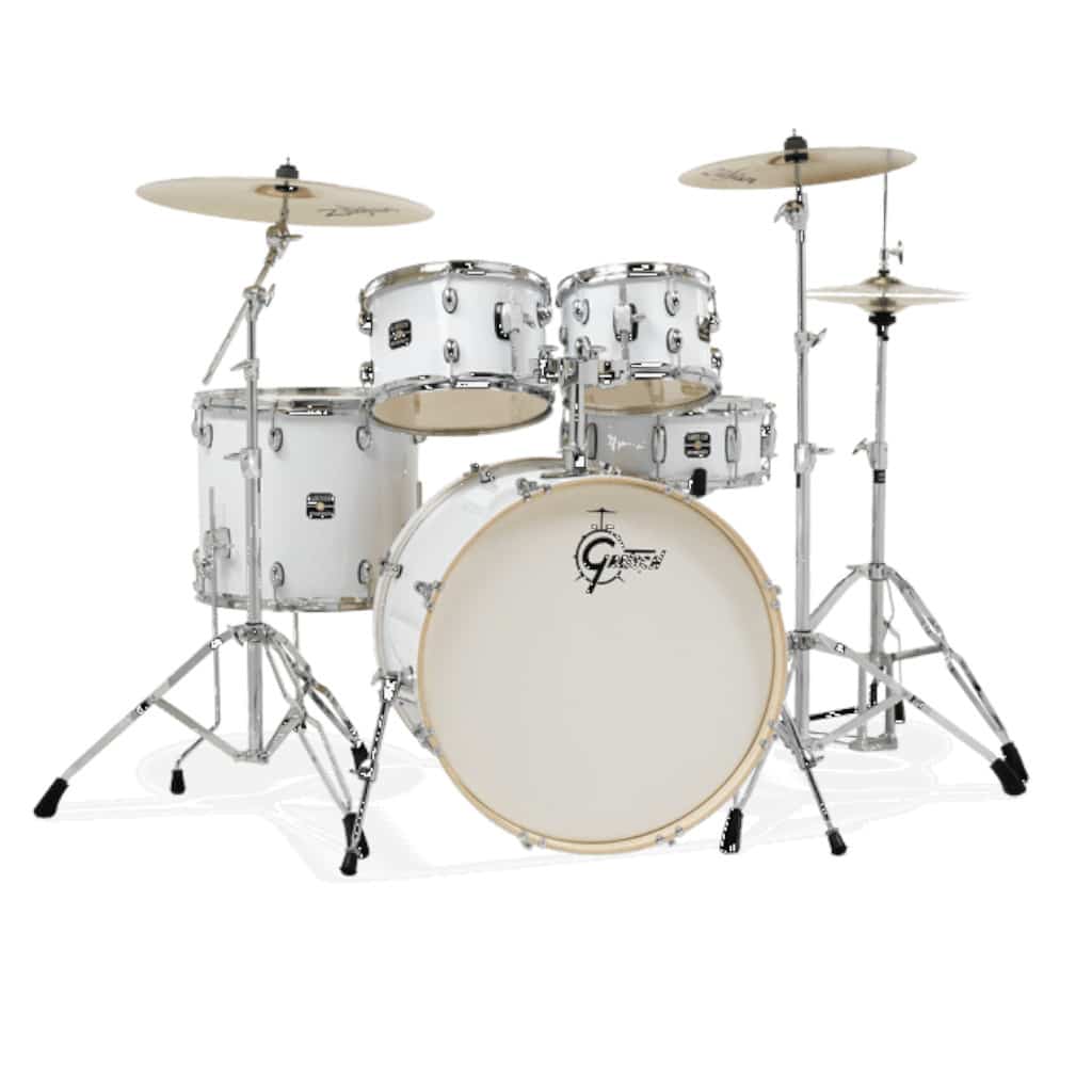 Gretsch GE4E825W Energy 5-Piece Drum Kit w/ Hardware – White