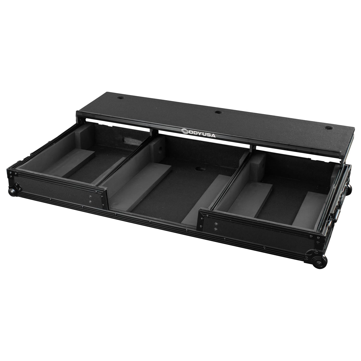 Odyssey Glide Style Black Label DJ Coffin Flight Case with Wheels for DJM-A9 & CDJ-3000