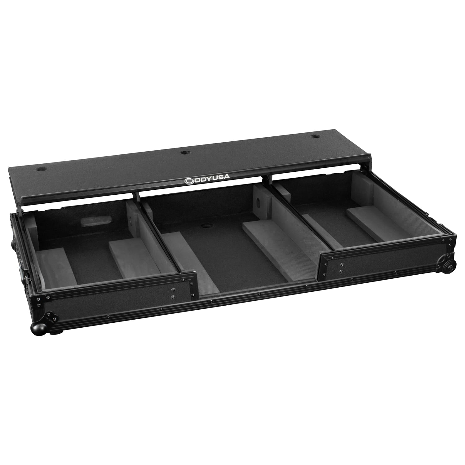 Odyssey Glide Style Black Label DJ Coffin Flight Case with Wheels for DJM-A9 & CDJ-3000