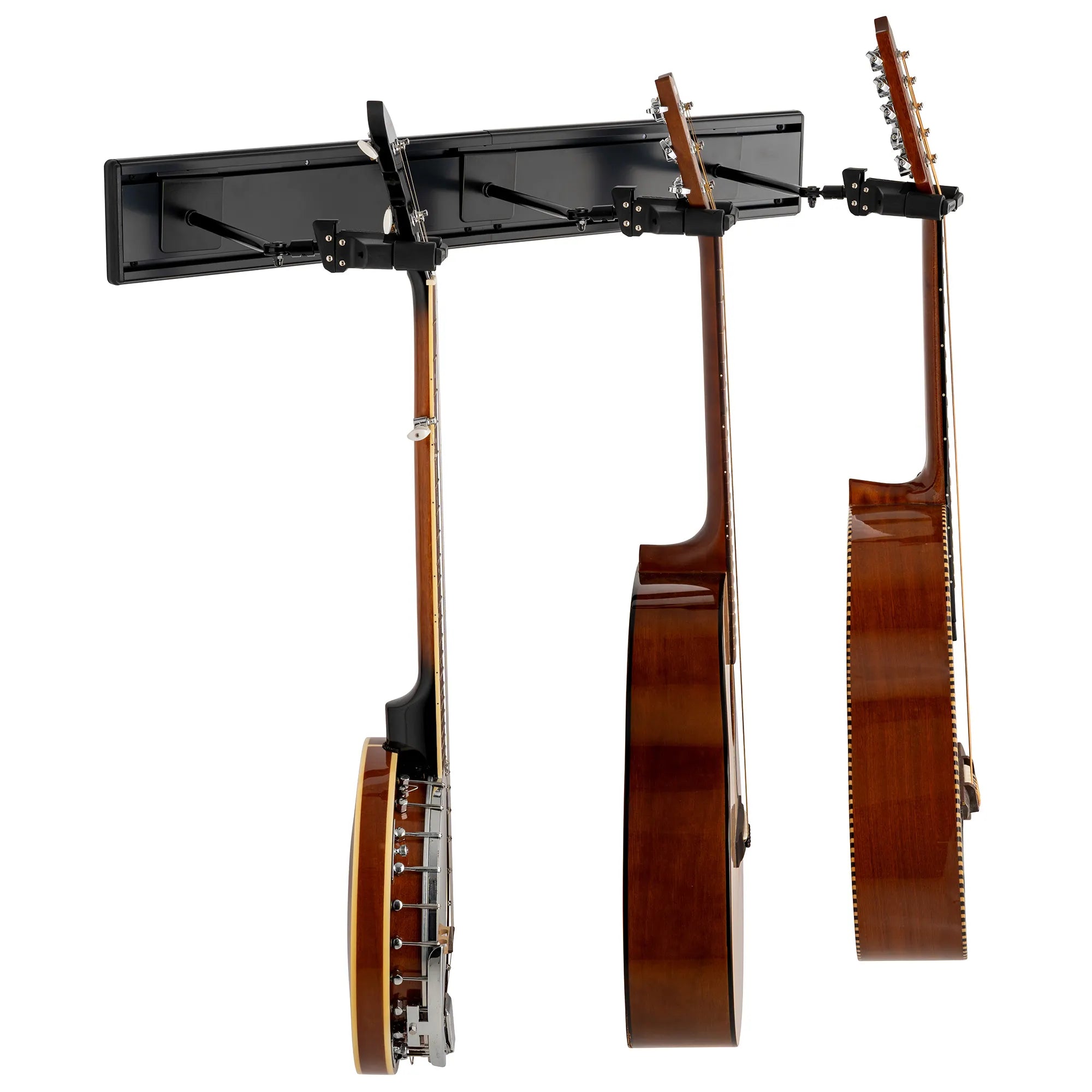 Hercules GSP403SB 3-Guitar Wall Rack with Auto Grip System