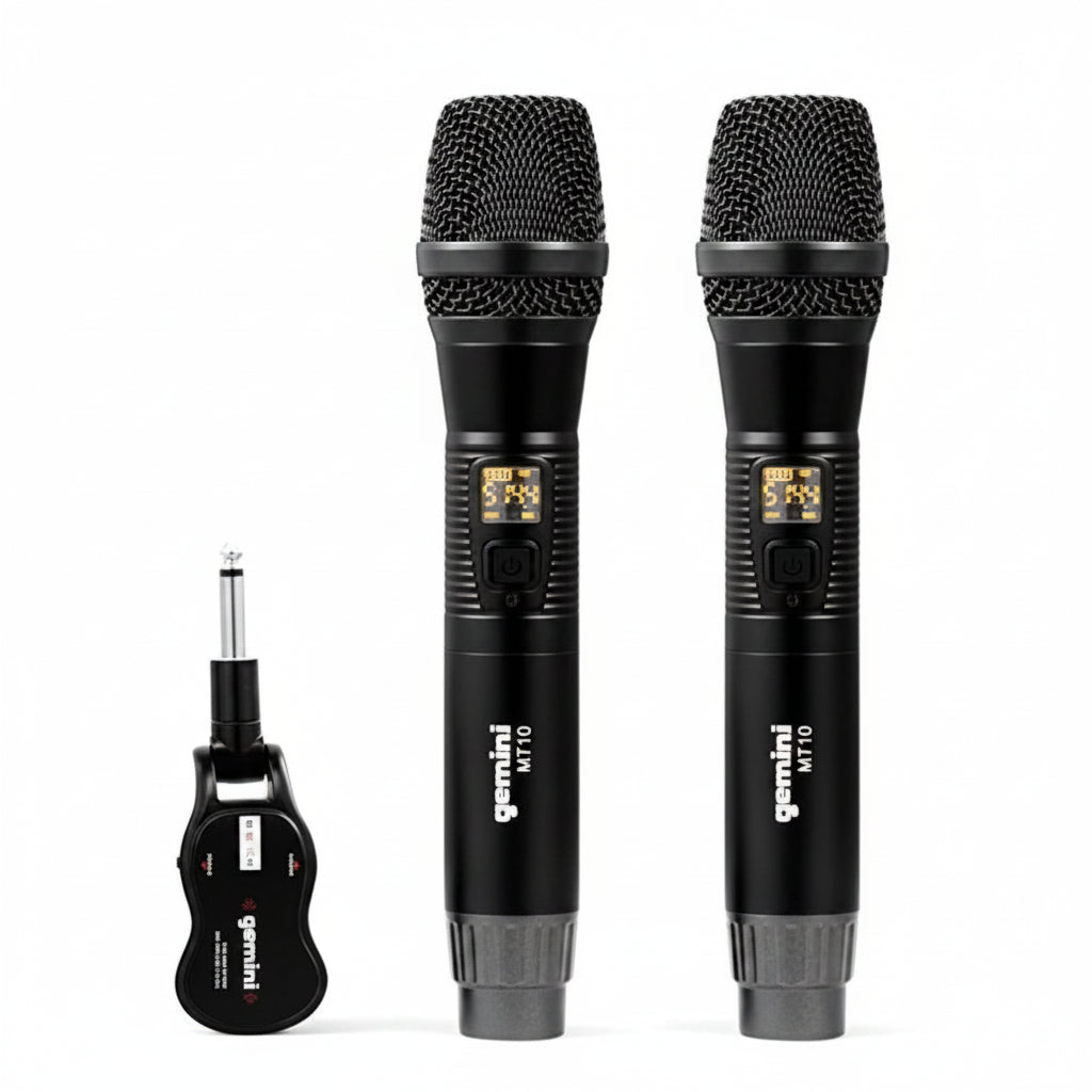 Gemini GMU-M200 UHF Dual Wireless Microphone System