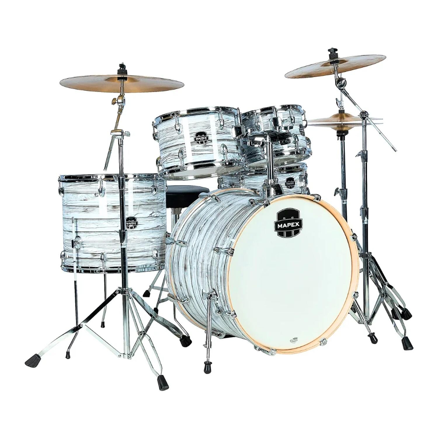 Mapex Venus Acoustic Drumkit White Marblewood