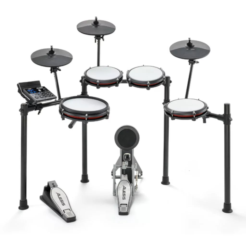 Alesis Nitro Max Electronic Drum Kit – 8-Piece Mesh Drums with Bluetooth