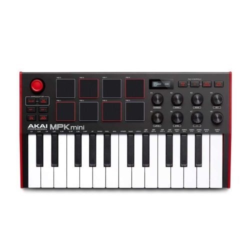Akai MPK Mini 3 V3 Compact USB/MIDI Controller 25 mini Keys and MPC Drum Pads