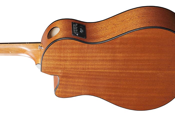 Ibanez AAM50CE-OPN Electro-Acoustic Guitar – Solid Sitka Spruce Top with Preamp