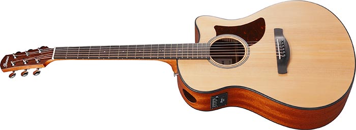 Ibanez AAM50CE-OPN Electro-Acoustic Guitar – Solid Sitka Spruce Top with Preamp