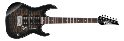 Ibanez GRX70QA Electric Guitar – Transparent Blue/Black/Red