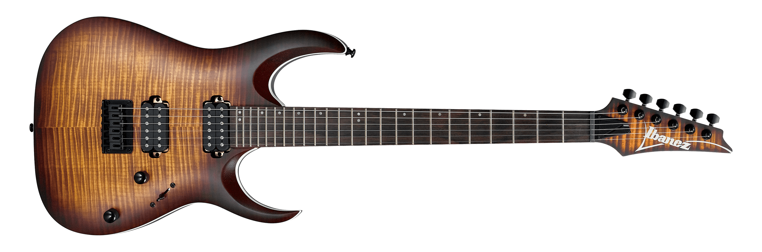 Ibanez RGA42FM Electric Guitar – Blue Lagoon Burst Flat / Dragon Eye Burst Flat / Transparent Gray Flat