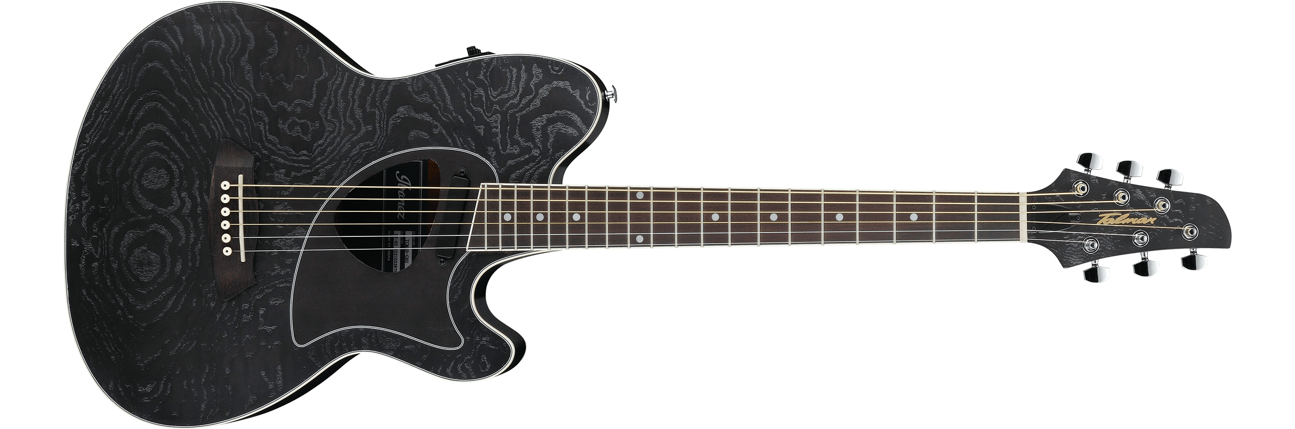 Ibanez TCM50-GBOS Acoustic-Electric Guitar – Figured Ash Top, Purpleheart Fretboard, AEQ-2TM Preamp