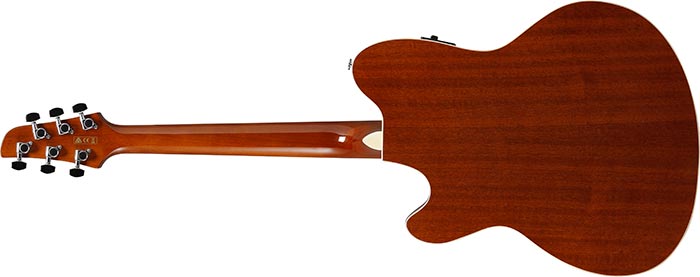 Ibanez TCM50-GBOS Acoustic-Electric Guitar – Figured Ash Top, Purpleheart Fretboard, AEQ-2TM Preamp