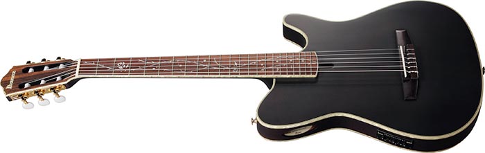 Ibanez Tim Henson Signature TOD10N Electric Nylon-String Guitar – Transparent Black Flat (TKF)