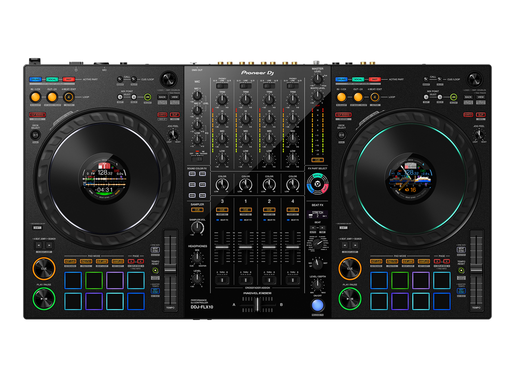 PIONEER DDJ-FLX10 4-CHANNEL PERFORMANCE DJ CONTROLLER