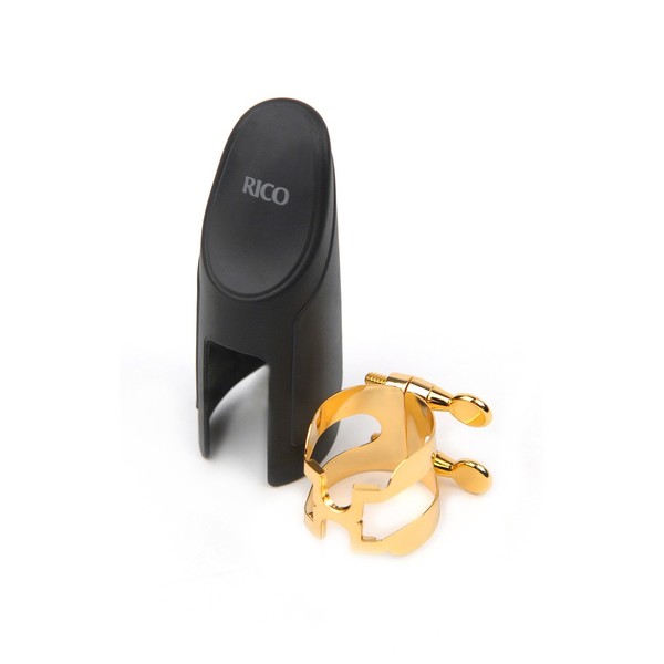 D'Addario H-Ligature and Cap for Alto Saxophone - Gold Plated
