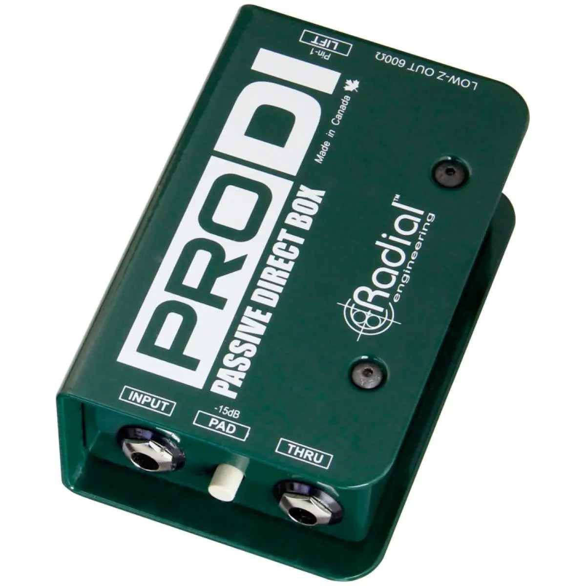 Radial ProDI 1-Channel Passive Instrument Direct Box for Audio