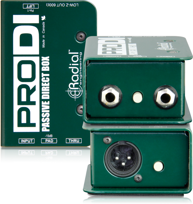 Radial ProDI 1-Channel Passive Instrument Direct Box for Audio