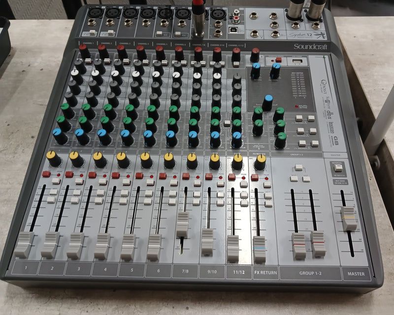 Soundcraft Signature 12 Compact 12-Channel Analog Mixer - Second Hand