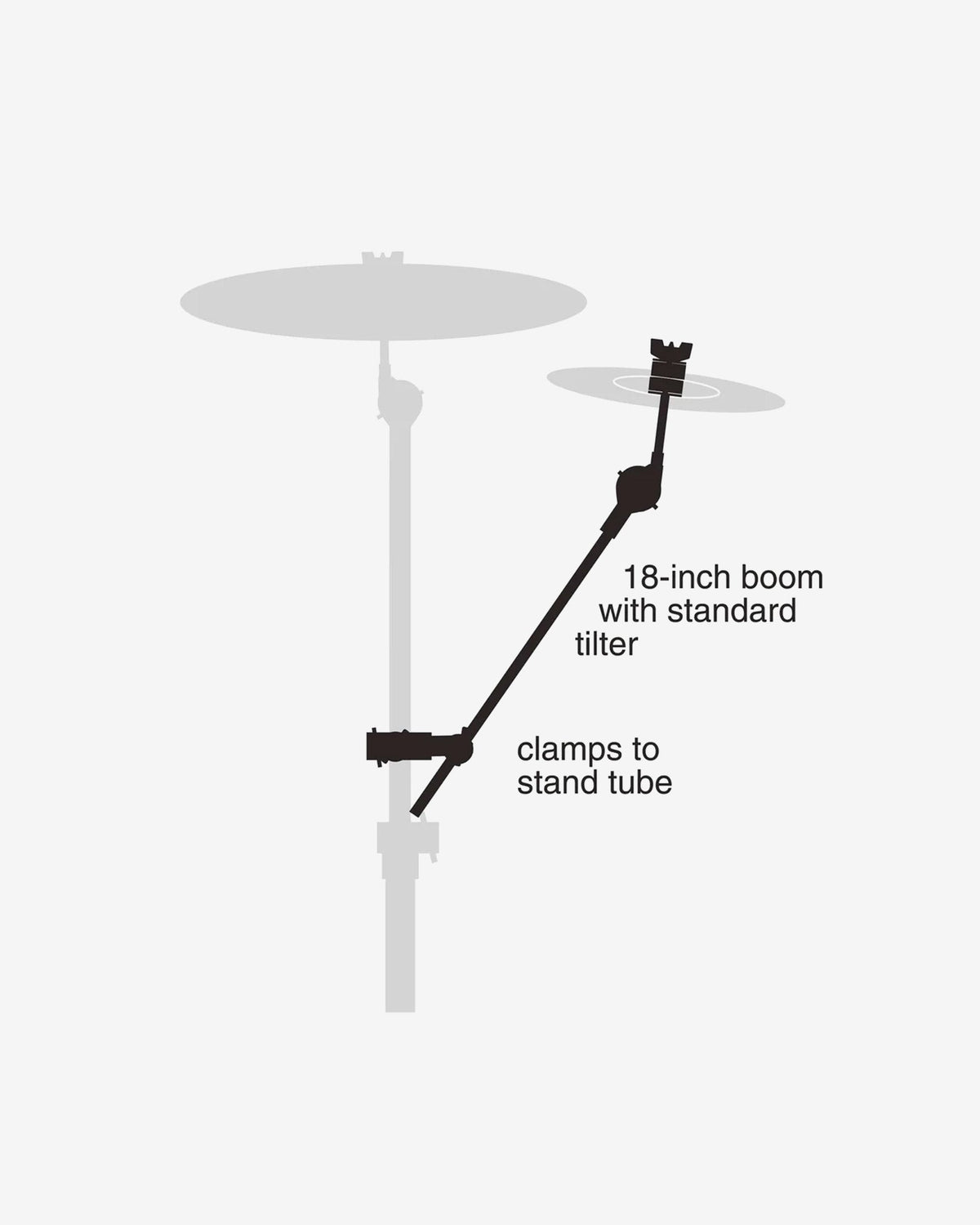 Gibraltar SC-CLBAC 18" Cymbal Arm with Rotating Grabber Clamp