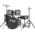 Stagg TIM122B BK 5-Piece 6-Ply Basswood 22-Inch Standard Drum Set