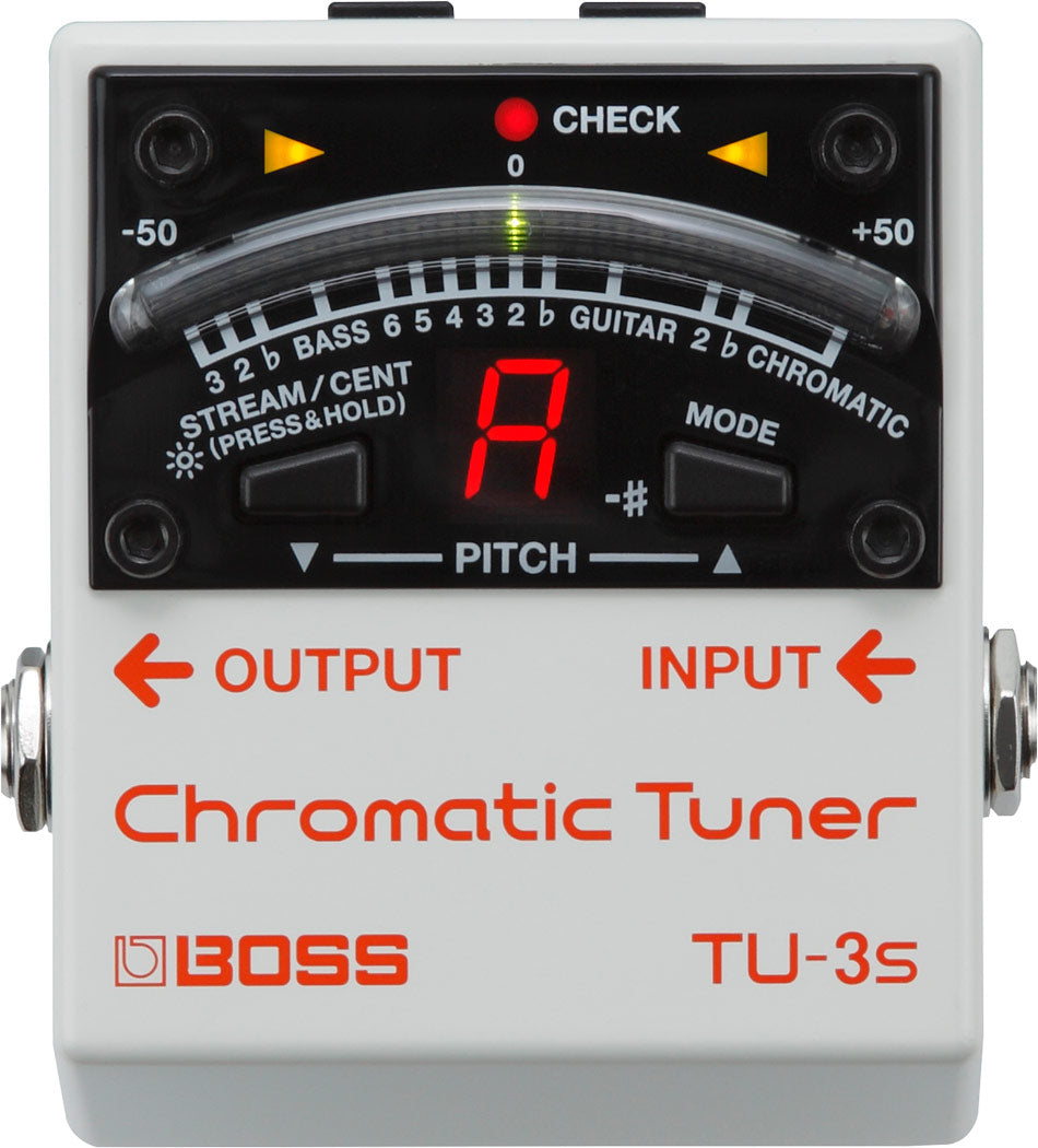 Boss TU-3S Chromatic Tuner Guitar Effects Pedal