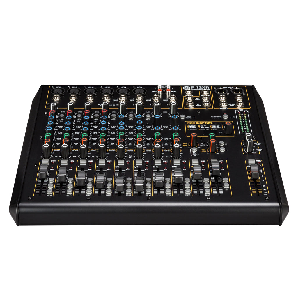 RCF F12XR 12-CHANNEL MIXING CONSOLE WITH MULTI-FX AND RECORDING