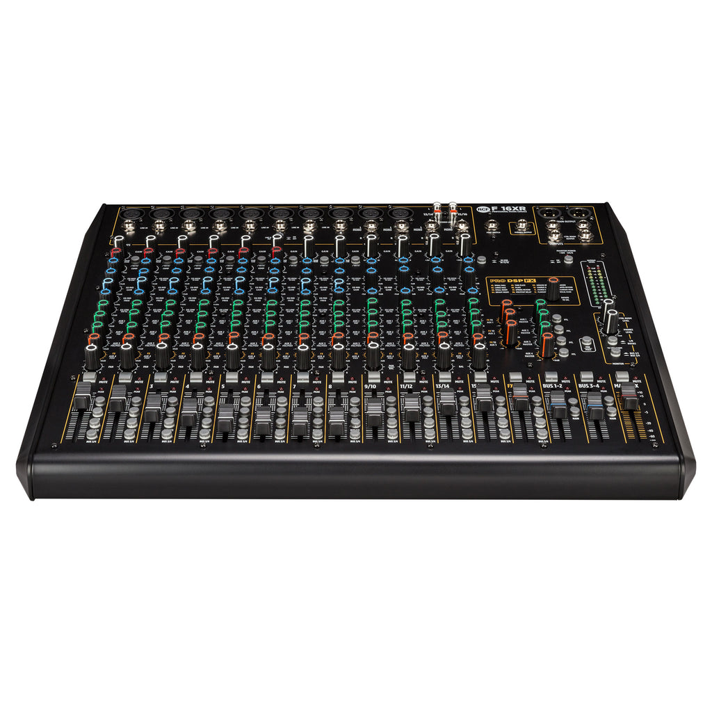 RCF F16XR 16-CHANNEL MIXING CONSOLE WITH MULTI-FX AND RECORDING
