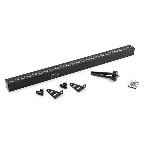 BEAMZ BBB243 BATTERY POWERED LED BAR 24X 3W RGB