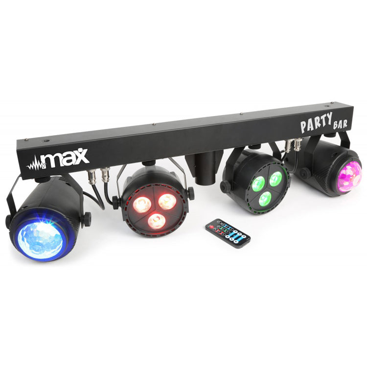 BEAMZ PARTYBAR 1 (2 x PAR 3x 3W RGBW + 2 x JELLYMOON DMX)