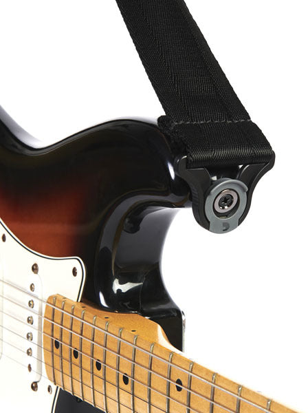 PLANET WAVES AUTO LOCK GUITAR STRAP – BLACK